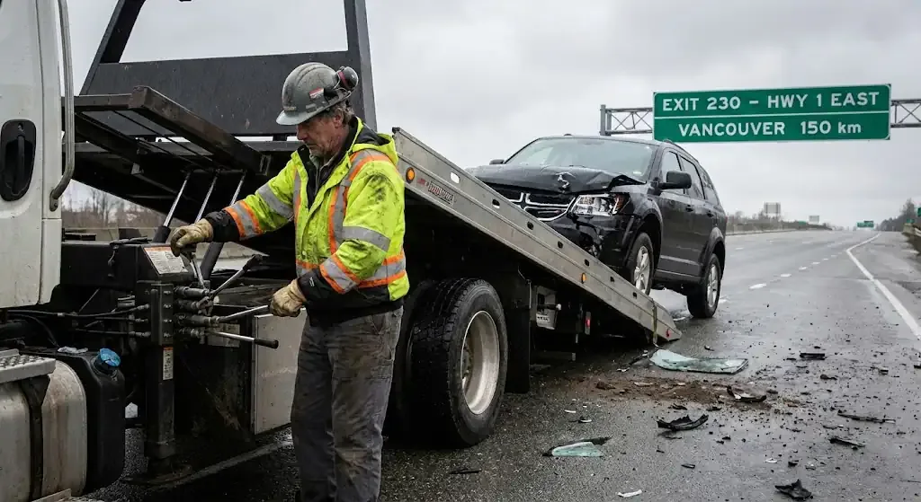 Montreal accident recovery with proper scene management