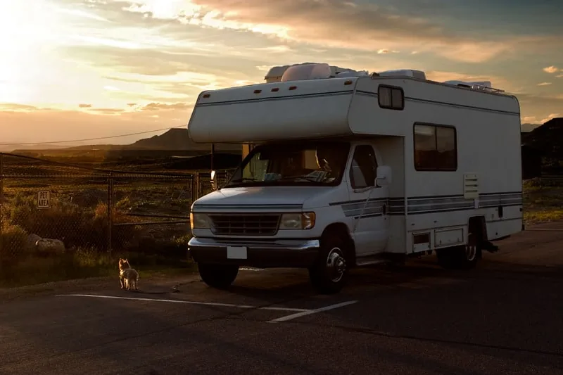 Montreal RV motorhome ready for transport